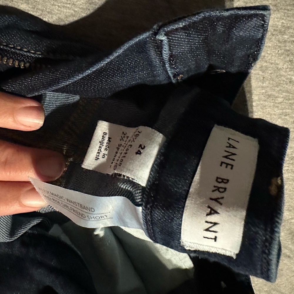 Plus size jean shorts